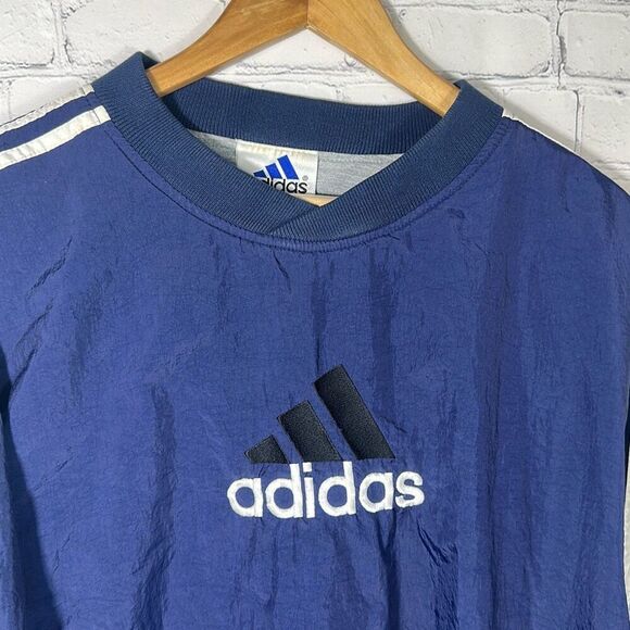 Vintage Adidas Trefoil L 90s Pullover Track Jacket size L Large - Picture 2 of 9